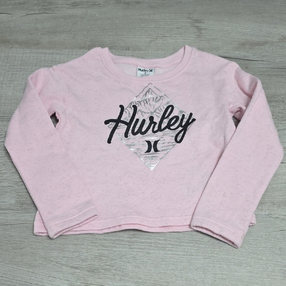 NWOT Hurley Kids Pink Long Sleeve Shirt- Size 6